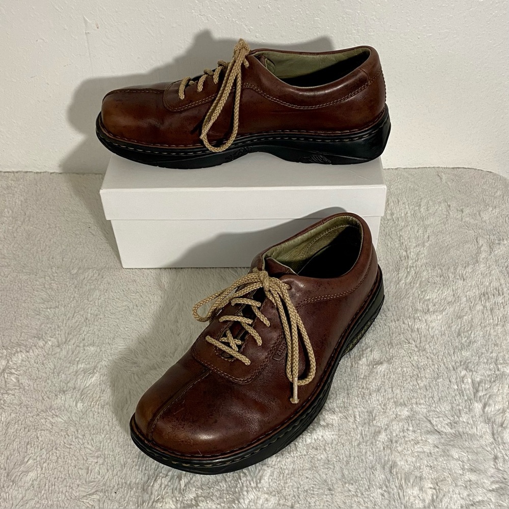 Merrell World Summit Dark Brown Leather Lace Up Shoes Men’s Size 9